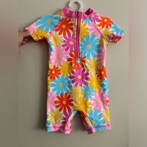 George Pink and Yellow Baby Swimsuit